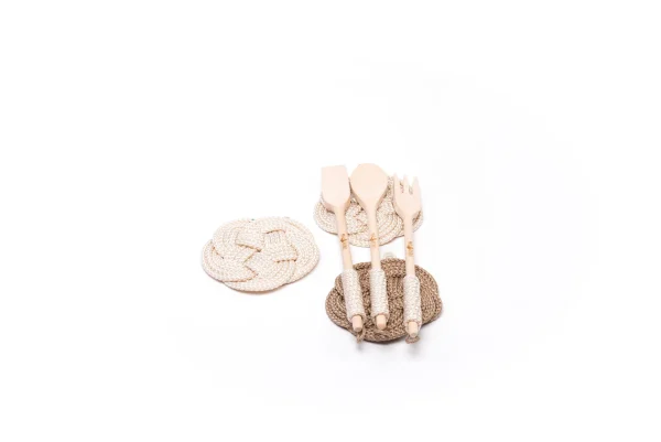 Set Cucchiarelle e Presine da Cucina (6 pezzi) - Legno e Cima - immagine 3