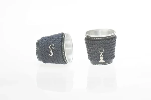 Portabicchieri Singoli in Alluminio (6 pz) con Ciondolini Identificativi - immagine 6