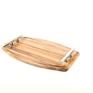 Vassoio in teak lucido