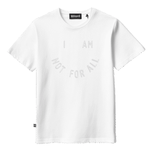 T-shirt NFA SMILE logo 3D (white)