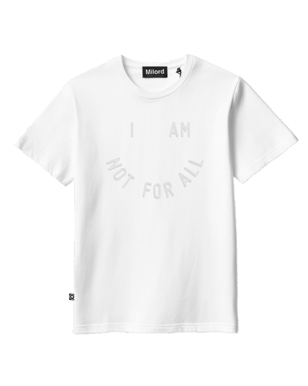 T-shirt NFA SMILE logo 3D (white)